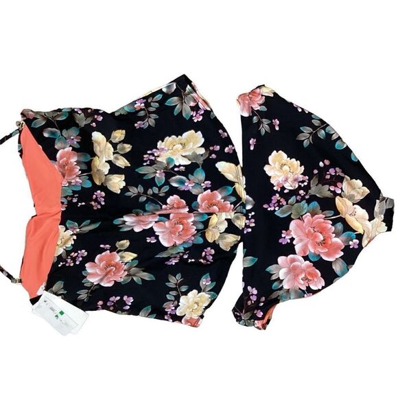 New. BECCA floral tankini set. L-top/XL-bottom. Retails $149 - Picture 8 of 11